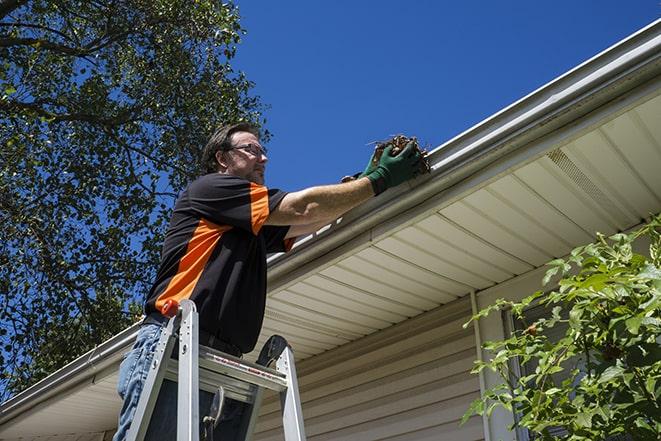 gutter being replaced by a home renovation expert in Clay